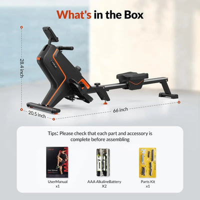 Compact Rowing Machine Home Gym Fitness