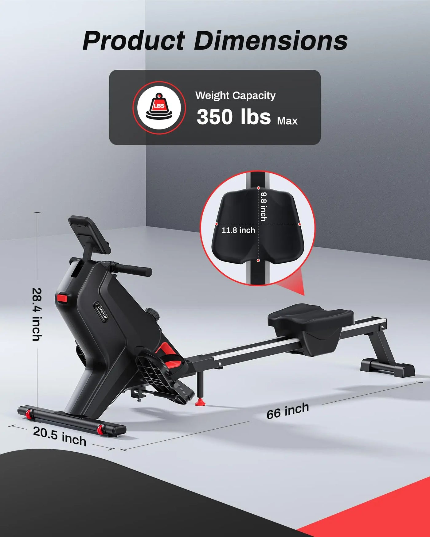 Compact Rowing Machine Home Gym Fitness