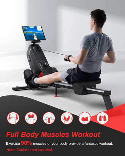 Compact Rowing Machine Home Gym Fitness