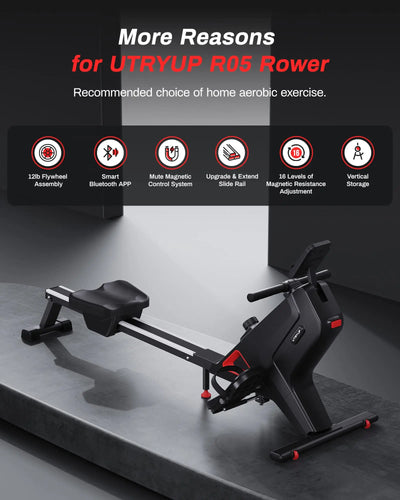 Compact Rowing Machine Home Gym Fitness