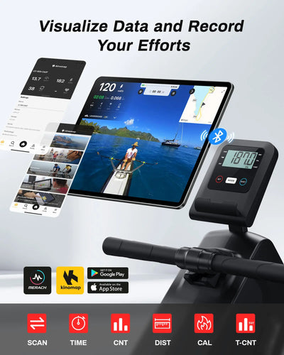 Compact Rowing Machine Home Gym Fitness