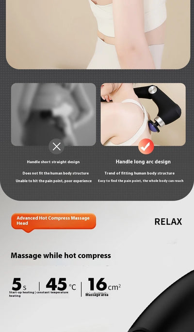 Fascia Gun Massage with Hot and Cold Heads