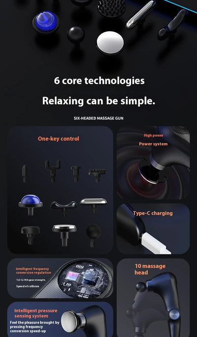 Fascia Gun Massage with Hot and Cold Heads