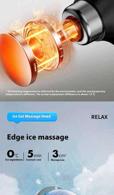 Fascia Gun Massage with Hot and Cold Heads