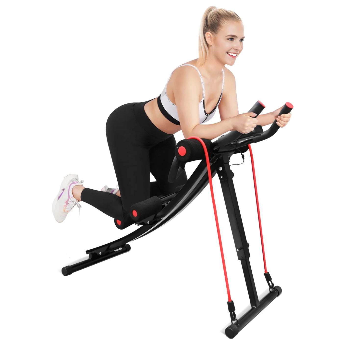 GIKPAL Foldable Ab Machine Ab Workout Equipment for Home Gym,