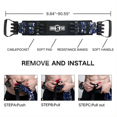 INNSTAR Bench Press Resistance Bands Chest Expander Push-ups Muscle