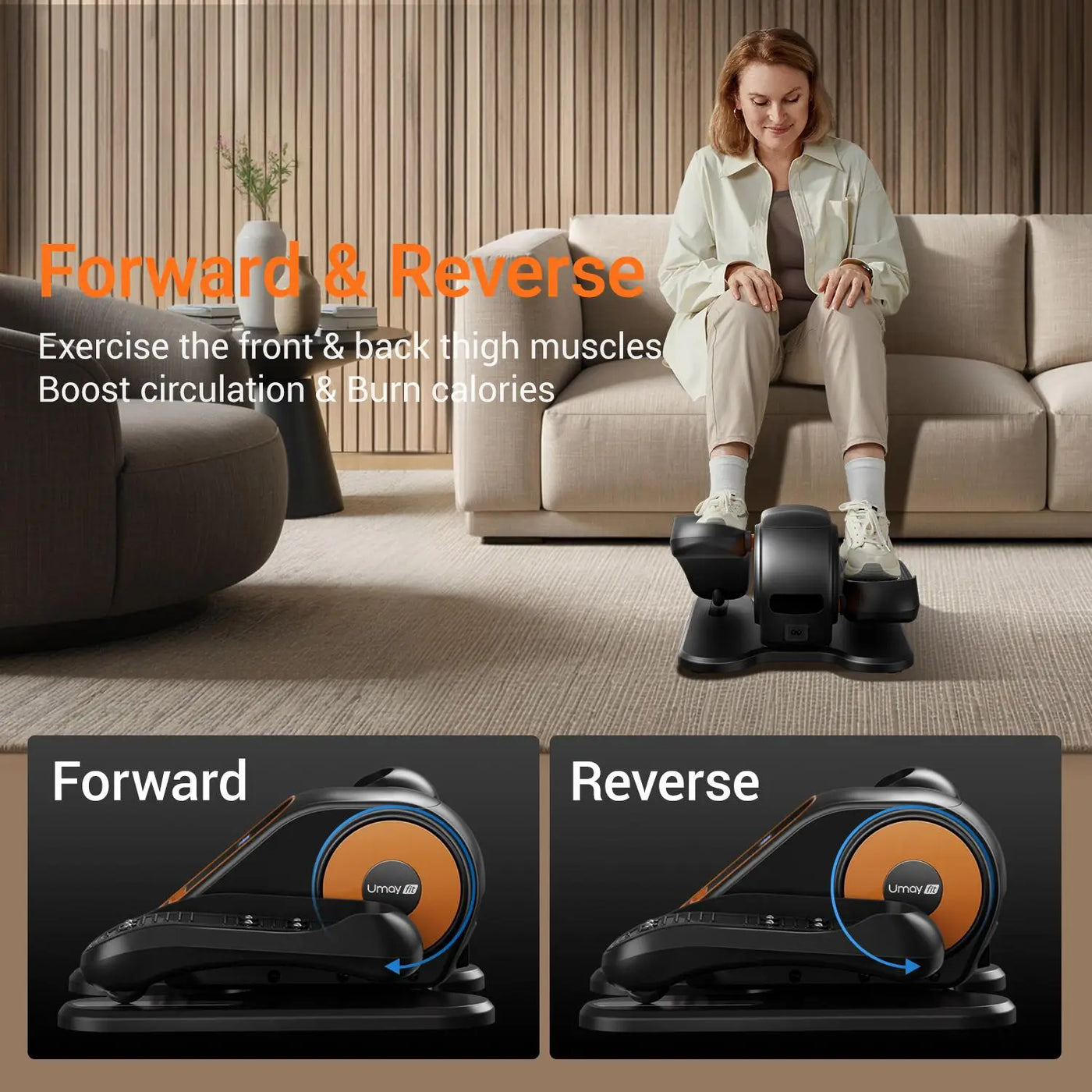 Electric Seated Leg Exerciser with Remote