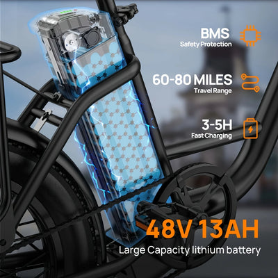 Speed Electric Bicycles with Dual Disc Brake
