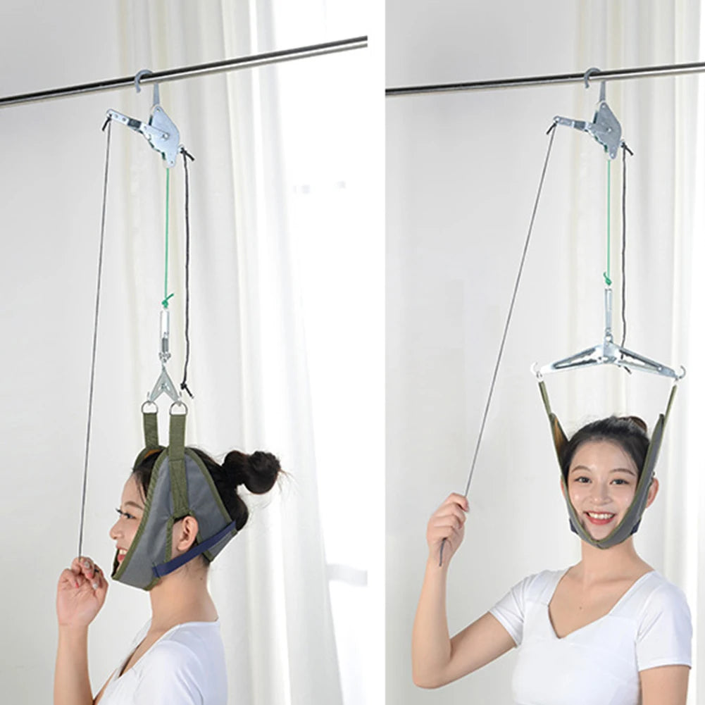 Adjustable Hanging Neck Traction Pain Relief Portable