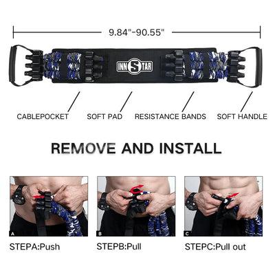 INNSTAR Bench Press Resistance Bands Chest Expander Push-ups Muscle