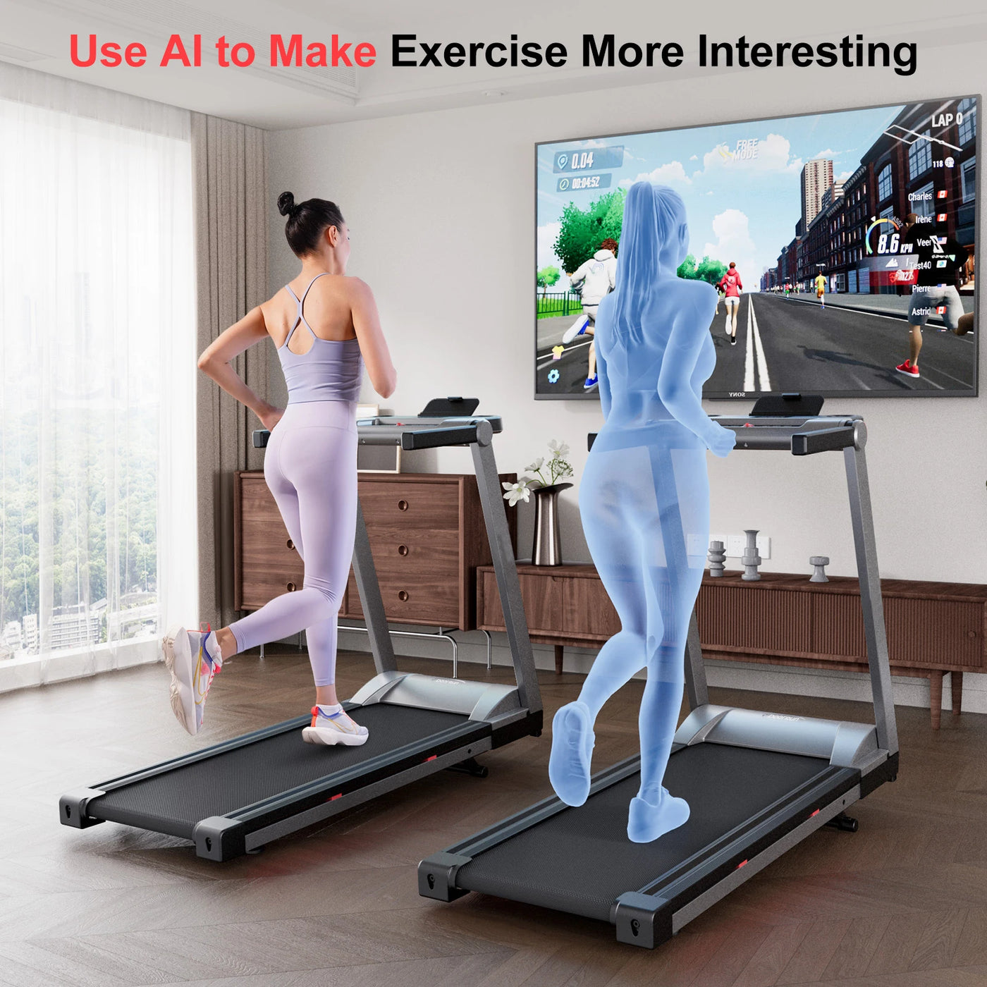 Incline Home Treadmill Walking Pad