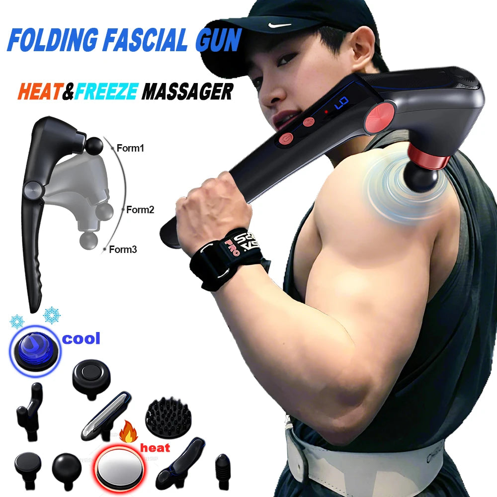 Fascia Gun Massage with Hot and Cold Heads