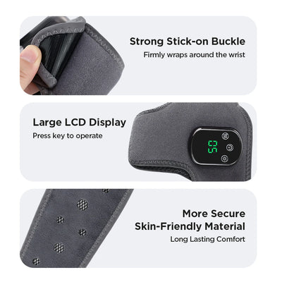 Electric Foot Ankle Massager With Heat & Vibration Cordless