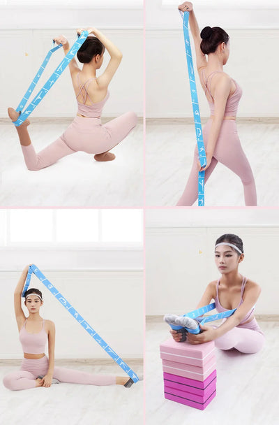 Multi-Functional Slimming Resistance Bands Yoga Strap Elastic Band