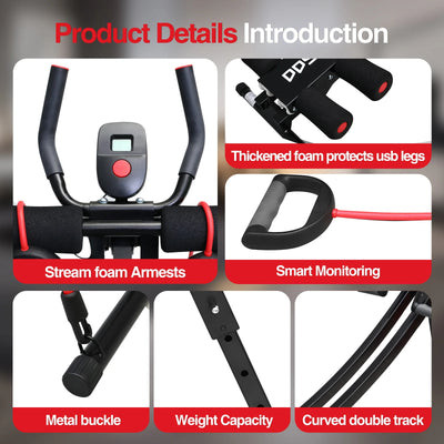 GIKPAL Foldable Ab Machine Ab Workout Equipment for Home Gym,