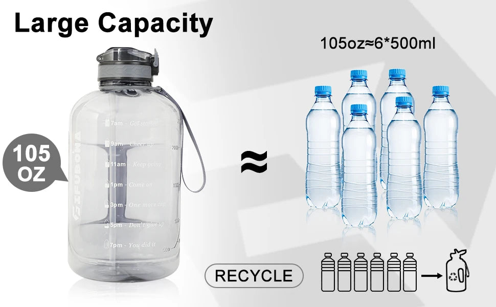 Water Bottle Outdoor Fitness Kettle Plastic
