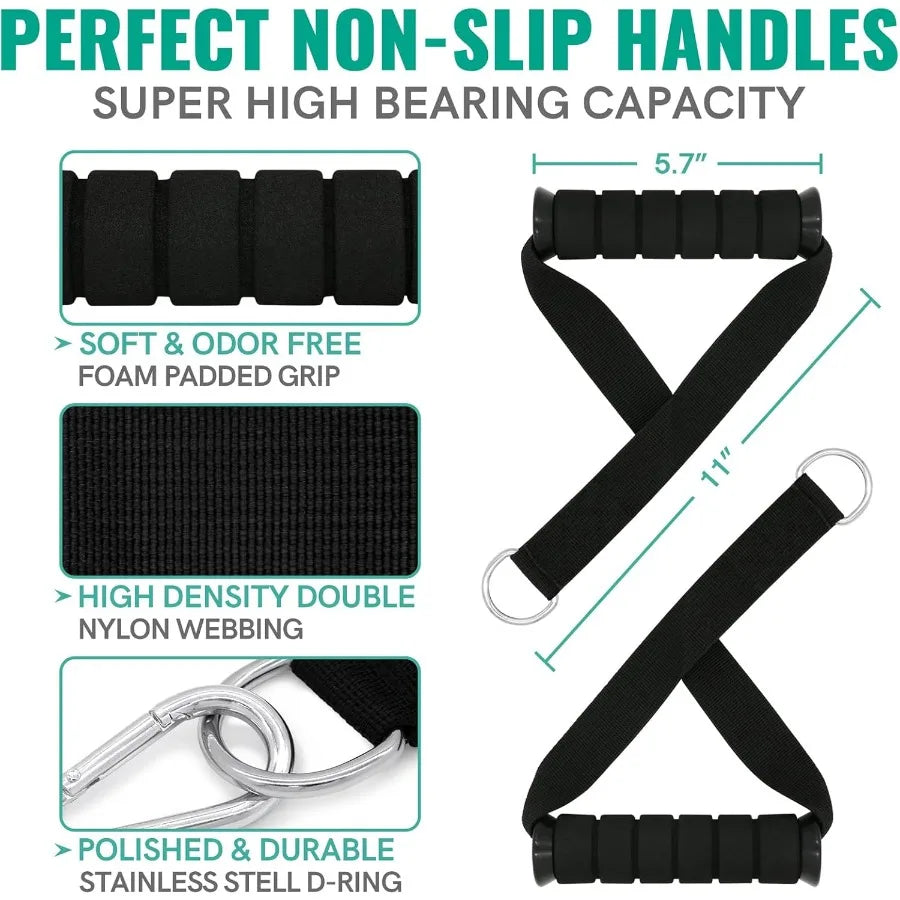 Resistance Bands, Exercise Bands with Handles Stretch Bands