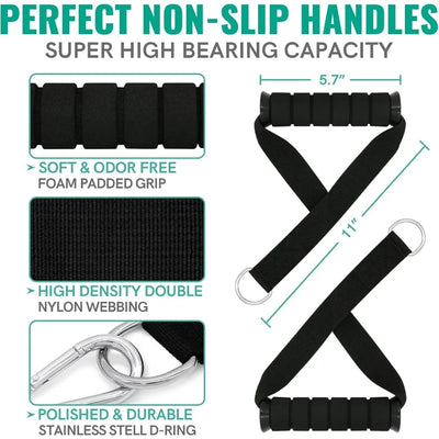 Resistance Bands, Exercise Bands with Handles Stretch Bands