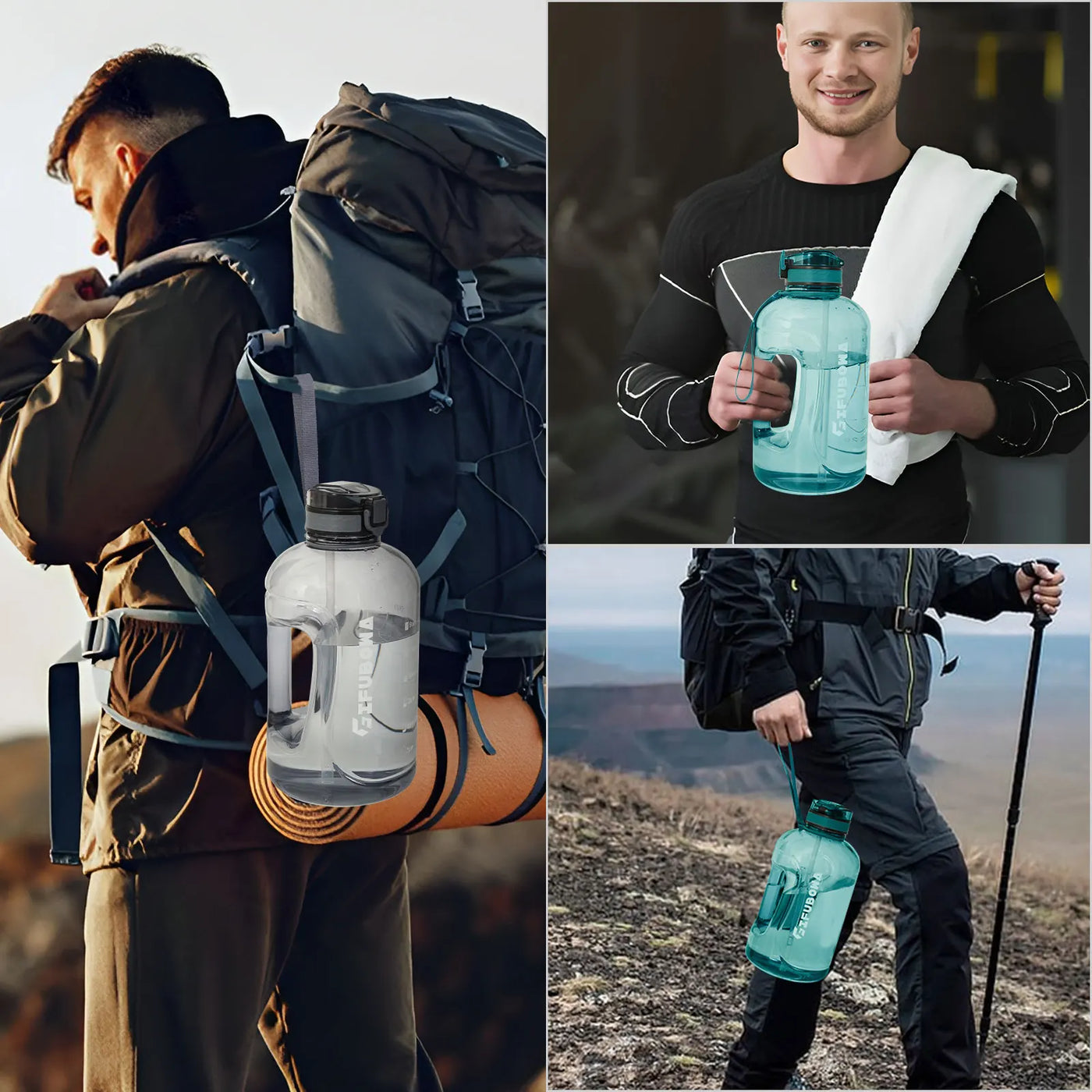 Water Bottle Outdoor Fitness Kettle Plastic