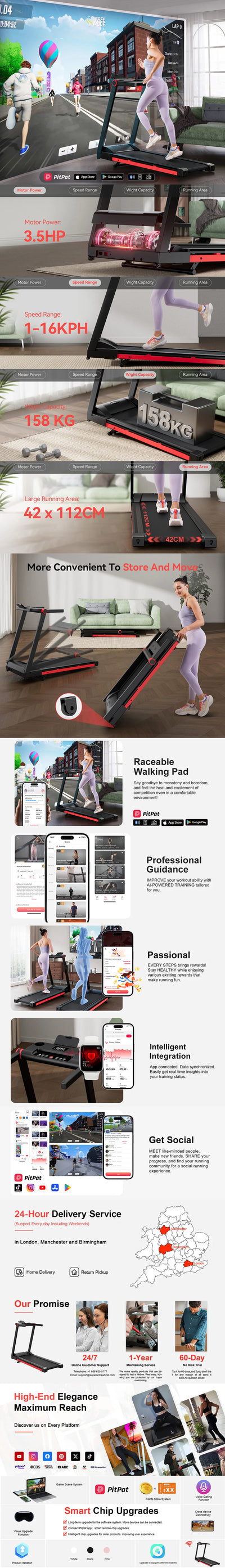 Incline Home Treadmill Walking Pad