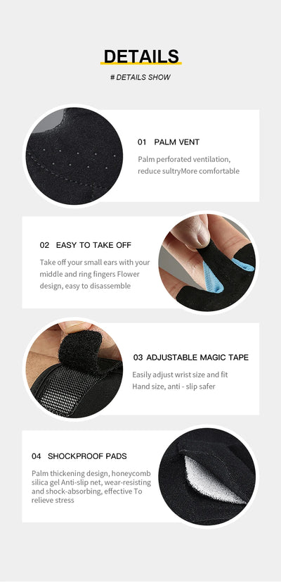 Workout Gloves Men Women Gym Lifting Fitness Climbing Exercises
