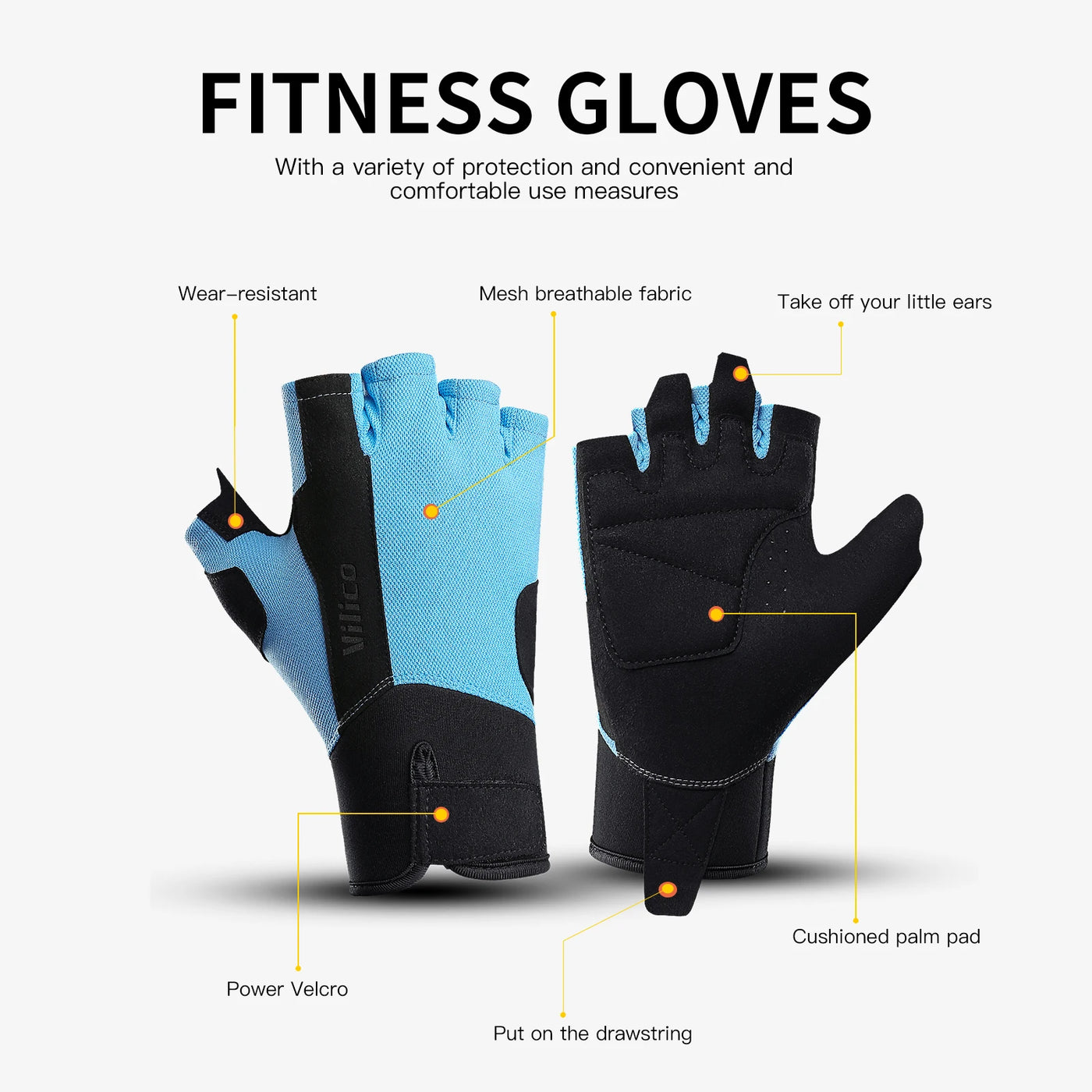 Workout Gloves Men Women Gym Lifting Fitness Climbing Exercises