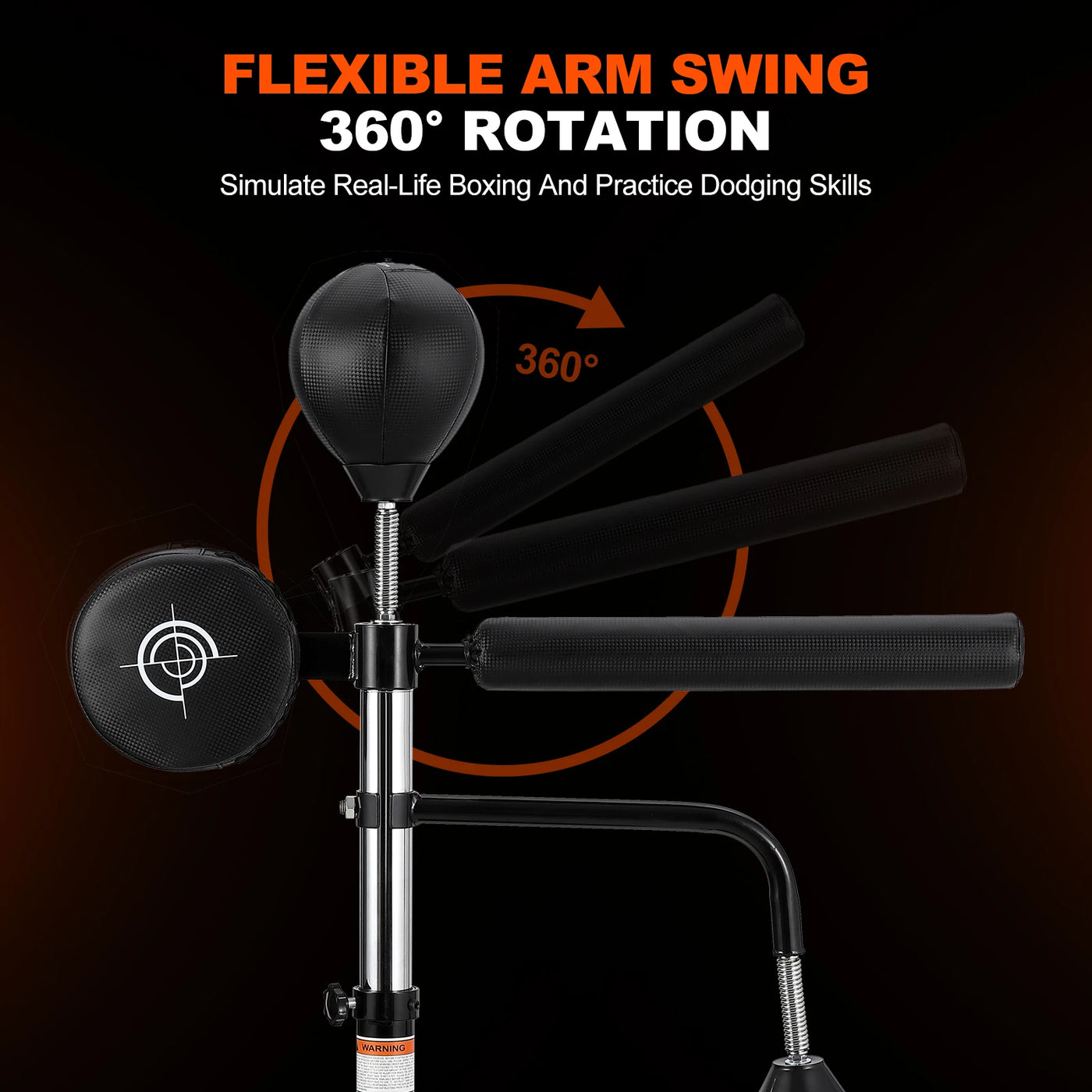 5 in 1 Punching Bag with Stand for Adult & Kids, Freestanding Speed Bag Hitting Target