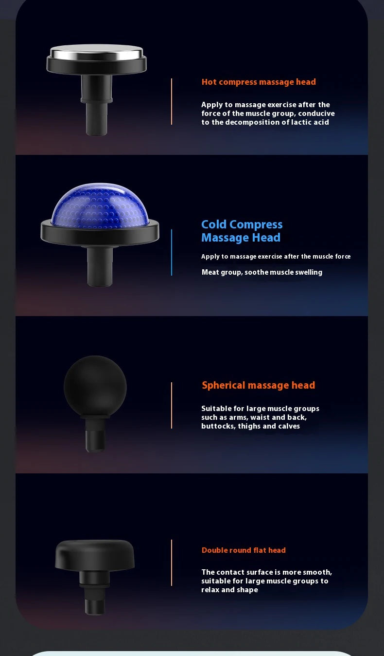 Fascia Gun Massage with Hot and Cold Heads