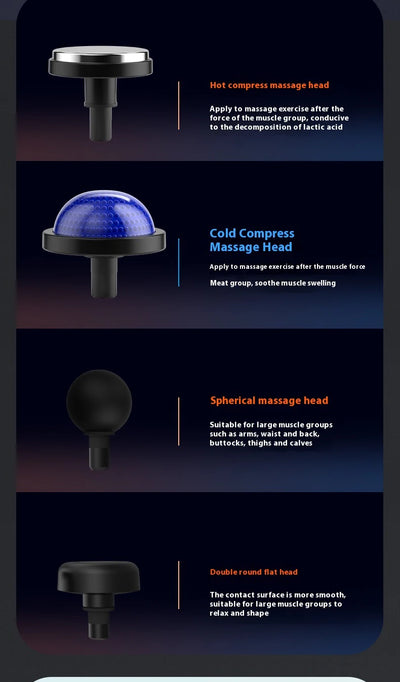 Fascia Gun Massage with Hot and Cold Heads