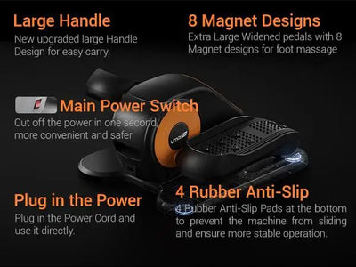 Electric Seated Leg Exerciser with Remote