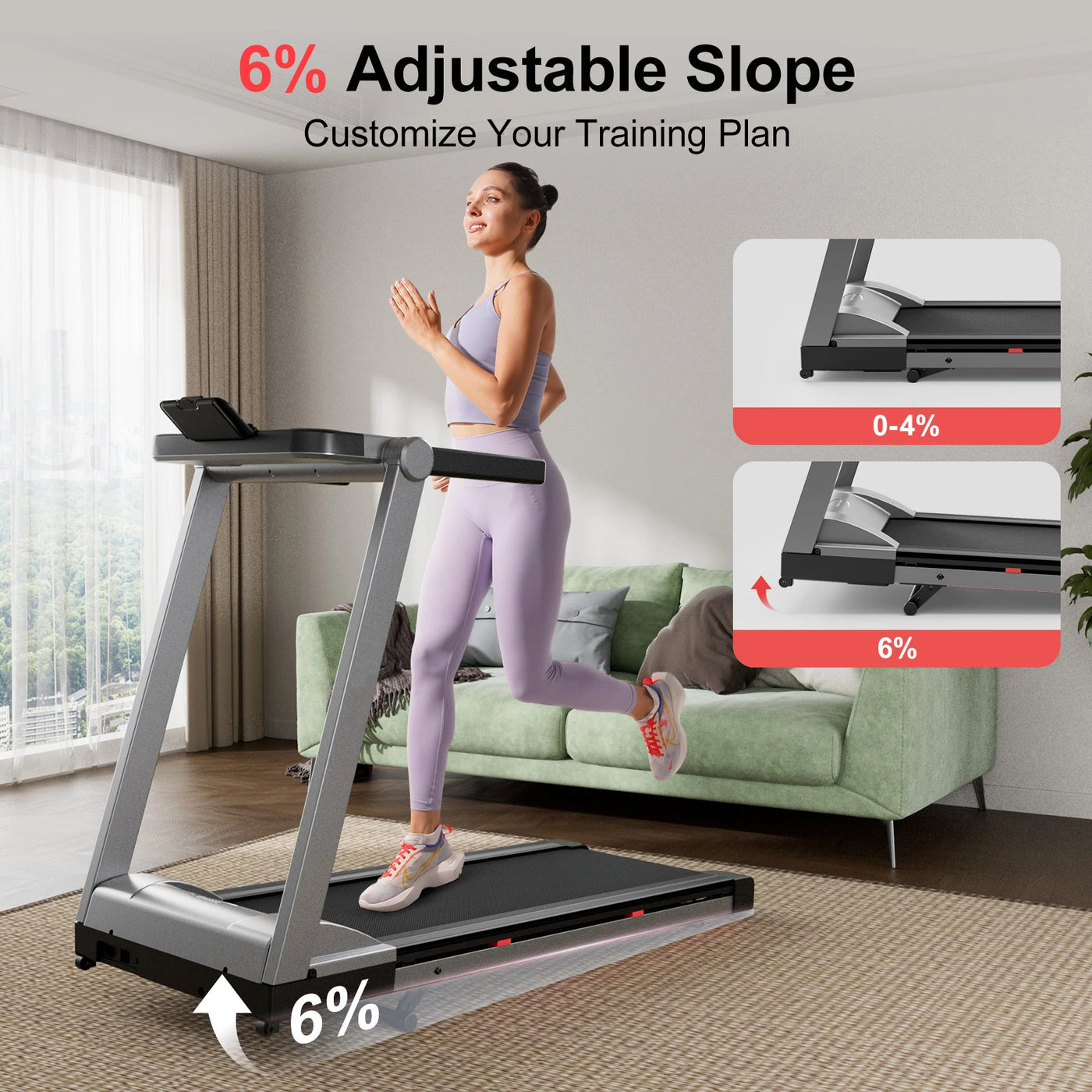 Incline Home Treadmill Walking Pad