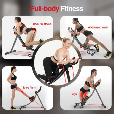 GIKPAL Foldable Ab Machine Ab Workout Equipment for Home Gym,