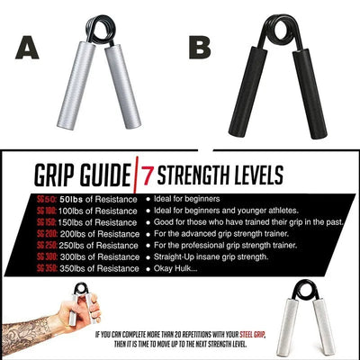 Gym Fitness Alloy Hand Grip Men Adjustable Finger