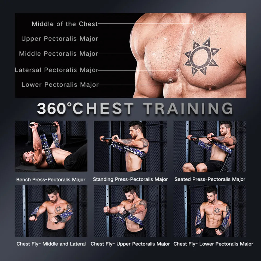 INNSTAR Bench Press Resistance Bands Chest Expander Push-ups Muscle