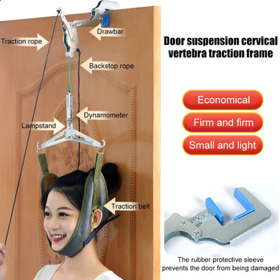 Adjustable Hanging Neck Traction Pain Relief Portable