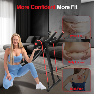GIKPAL Foldable Ab Machine Ab Workout Equipment for Home Gym,