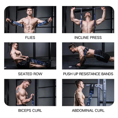 INNSTAR Bench Press Resistance Bands Chest Expander Push-ups Muscle