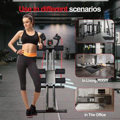 GIKPAL Foldable Ab Machine Ab Workout Equipment for Home Gym,