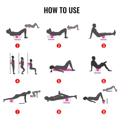 Body Muscle Massage Roller Therapy Exercises Gym Home Exercise